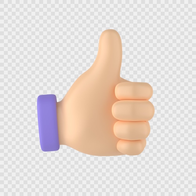 Hand like gesture 3d icon