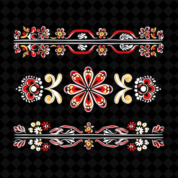 PSD hand painted wood with ukrainian motifs borderlines design d png collage art collections