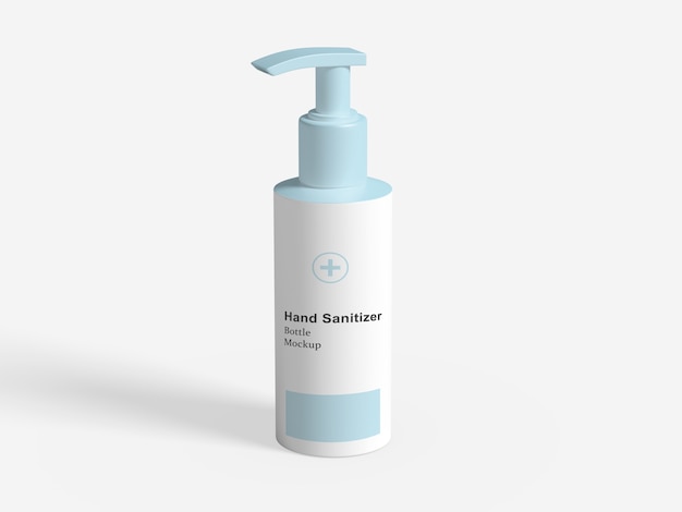 Hand Sanitizer Bottle Mockup Isolated