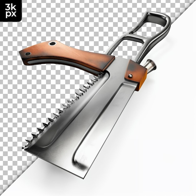 Hand Saw Isolated on Transparent Background