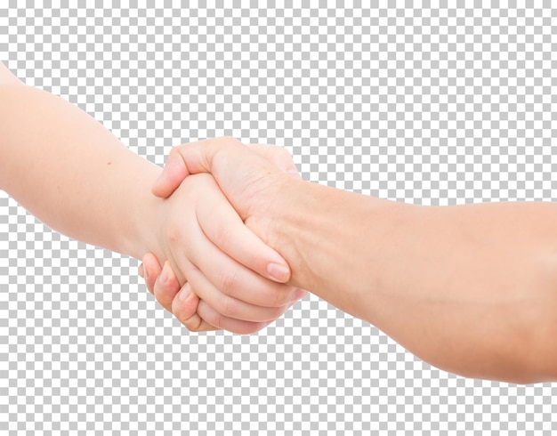 Hand shaking isolated