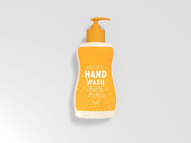 PSD hand wash dispenser bottle mockup