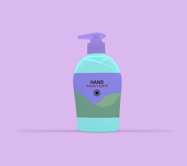 Hand Wash Mockup Design PSD Template