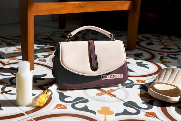 Handbag  indoors mockup