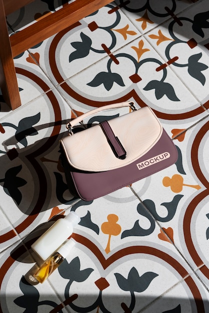 Handbag  indoors mockup