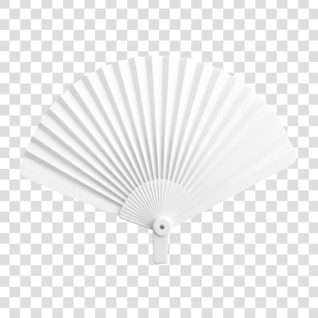 PSD handheld fan png off white design transparent background