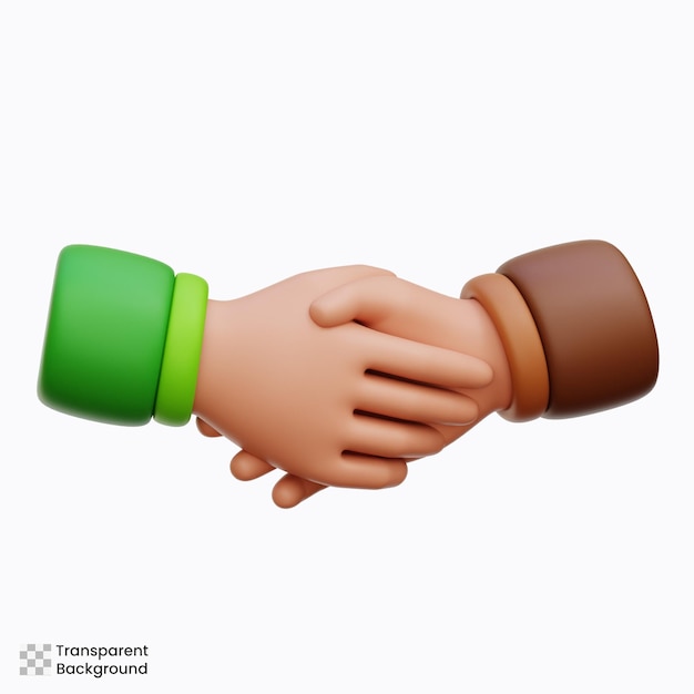 Handshake 3d Icon Illustration