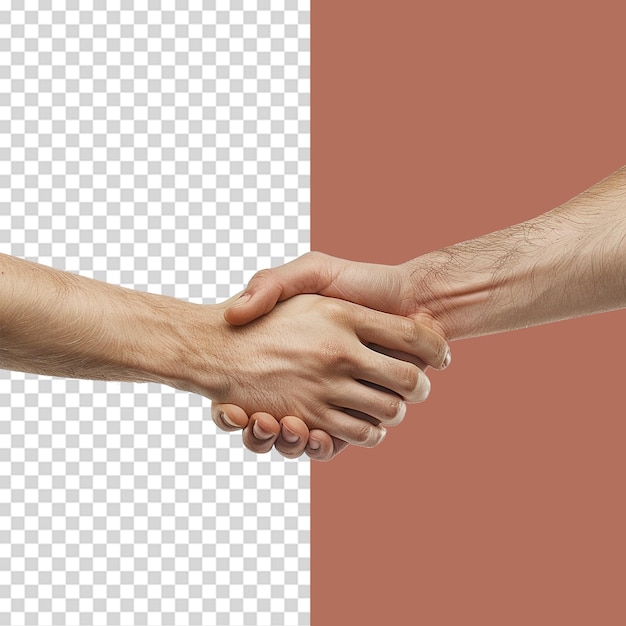 Handshake isolated on transparent background