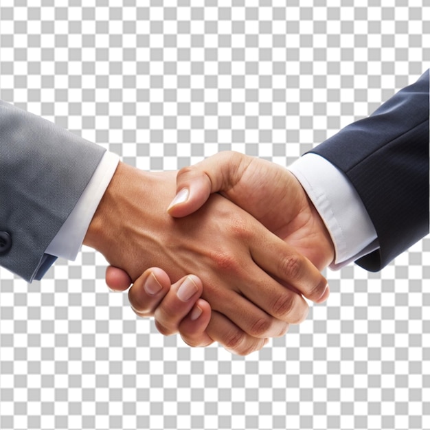 PSD handshake on transparent background