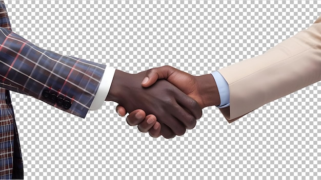 handshaking agreement isolated on transparent background