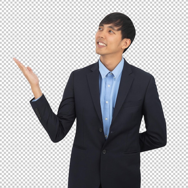 Handsome asian business man cutout Psd file