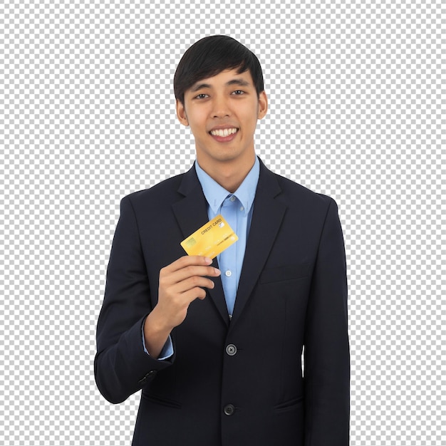 Handsome asian business man cutout, Psd file