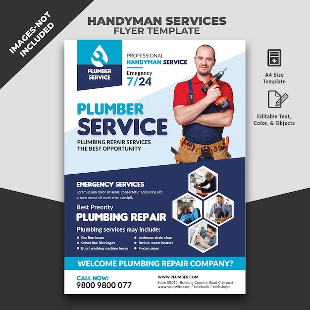 Handyman Services Flyers template