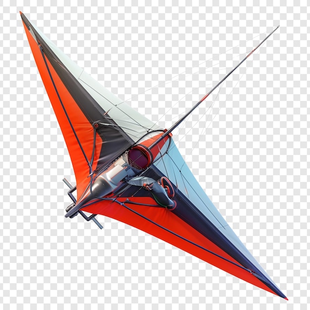 PSD hang glider soaring through the sky