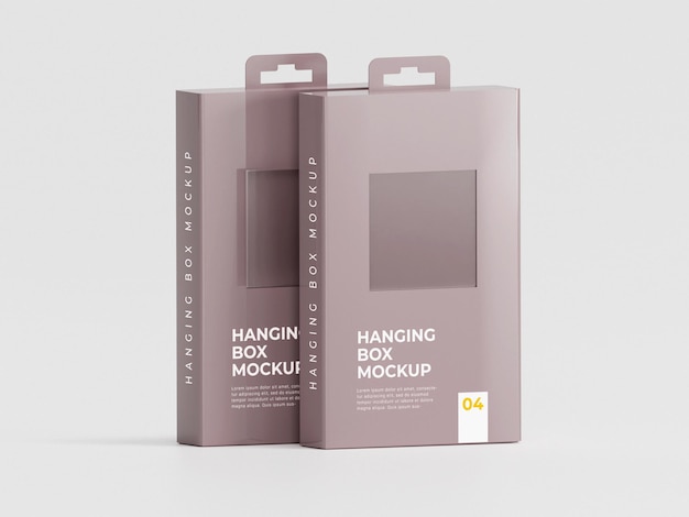 Hanging box mockup