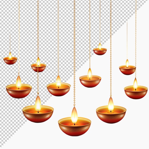 PSD hanging diwali lamp