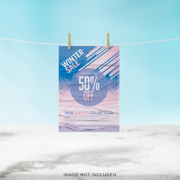 Hanging Flyer Mockup