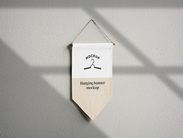 hanging poster mockup design