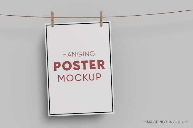 Hanging Poster Mockup