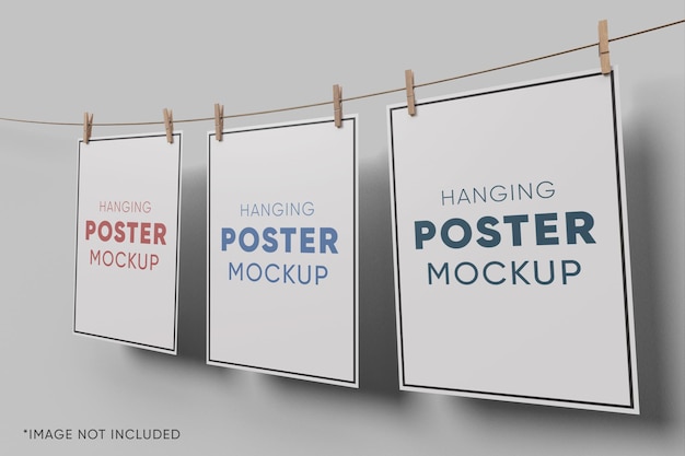 Hanging Poster Mockup