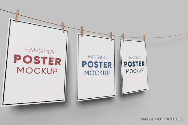 Hanging Poster Mockup