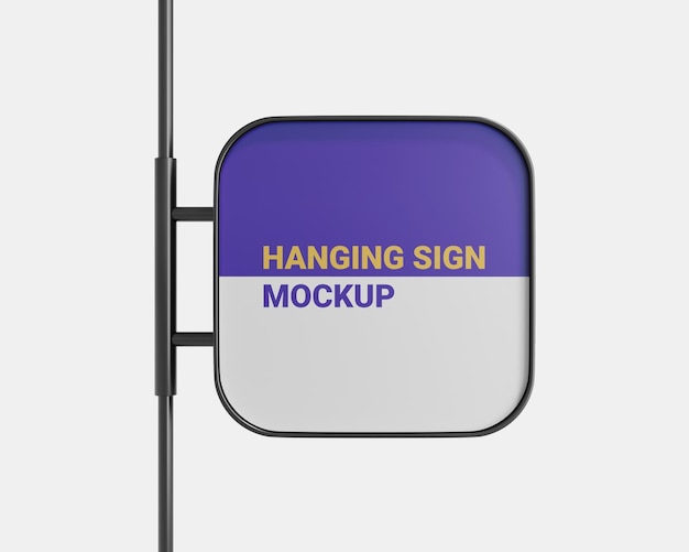 Hanging Signboard Mockup