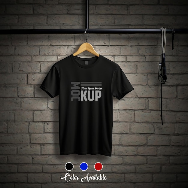 Hanging T shirt Mock up in PSD