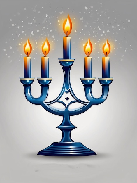 PSD hanukkah card or background template with editable file