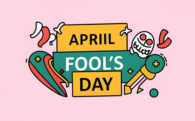 happy april fools day social media story feed mockup template