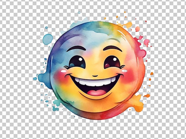 PSD a happy artful smiling emoji