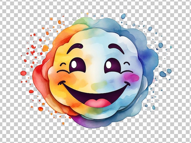 PSD a happy artful smiling emoji