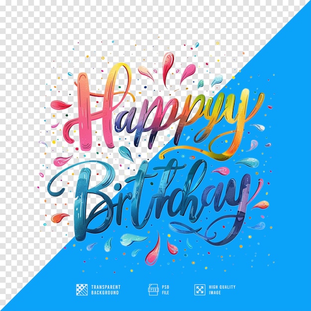 Happy birthday sticker images without background in HD quality