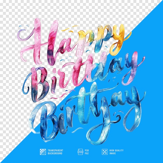 Happy birthday sticker images without background in HD quality