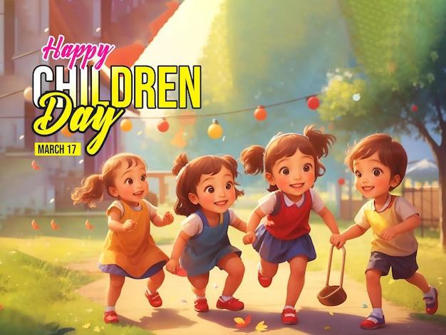 Happy Children Day Social Media Banner