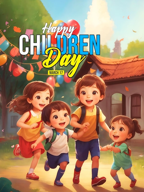 Happy Children Day Social Media Banner