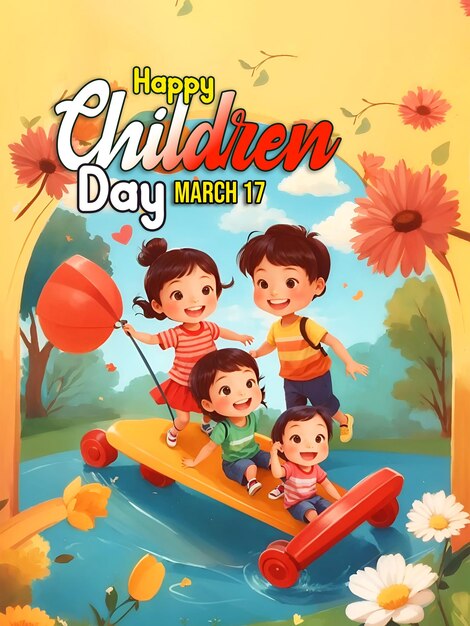 Happy Children Day Social Media Banner