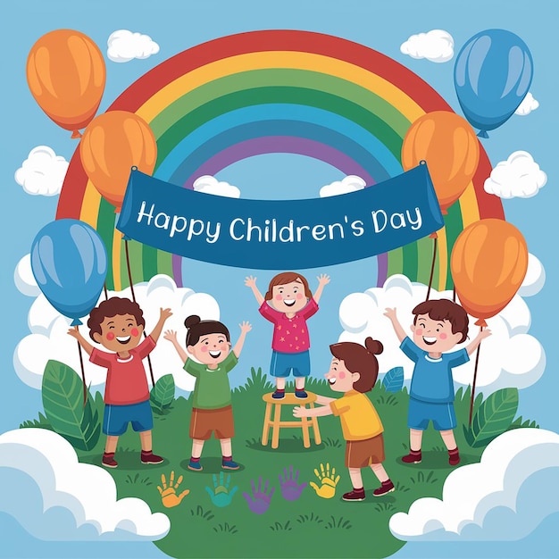 Happy Childrens Day Social Media Post PSD