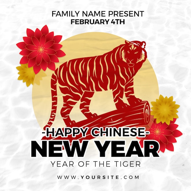 Happy Chinese New year Social Media Post