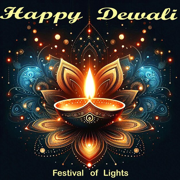 PSD happy dewali with nice background