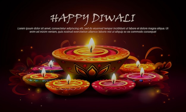 happy diwali deepavali Background PSD