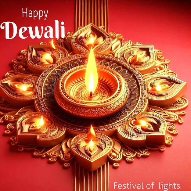 Happy Diwali Indian festival beautiful artistic background design