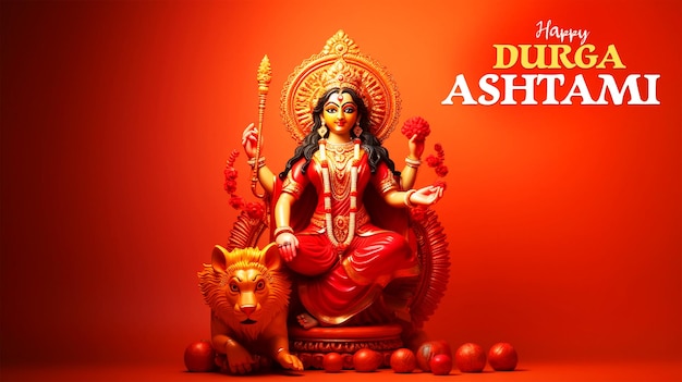 PSD happy durga ashtami celebration social media post