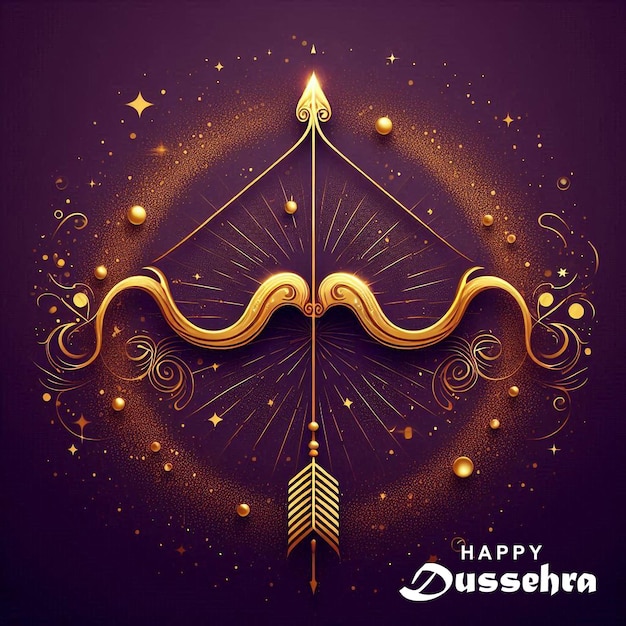 PSD happy dussehra minimal design template psd