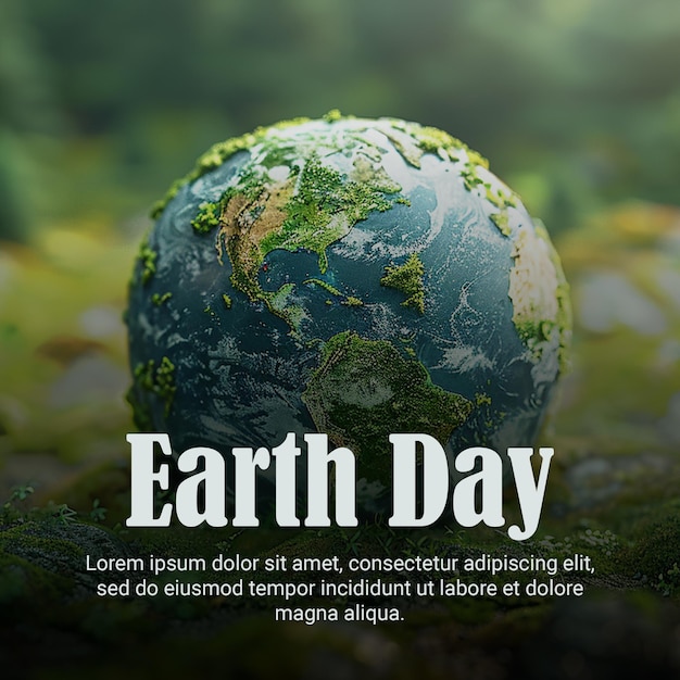 Happy Earth Day Social Media Post