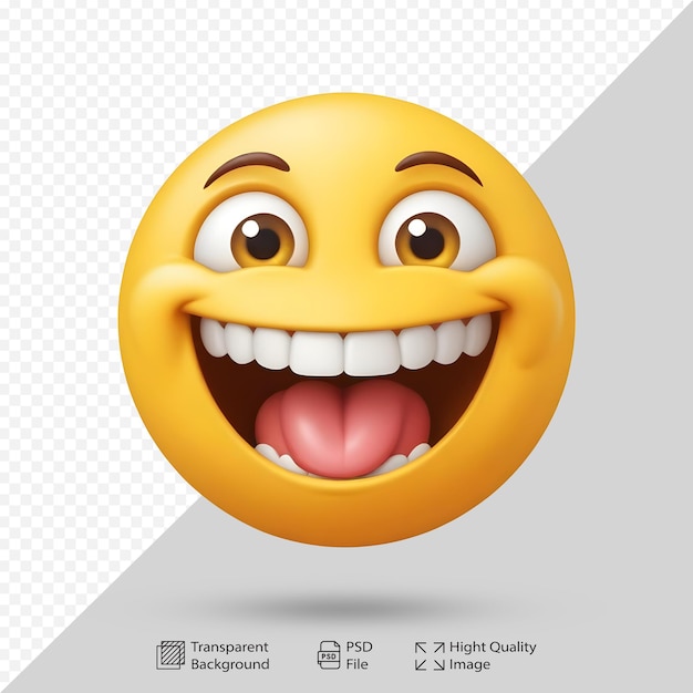 Happy Emoji with excited smile