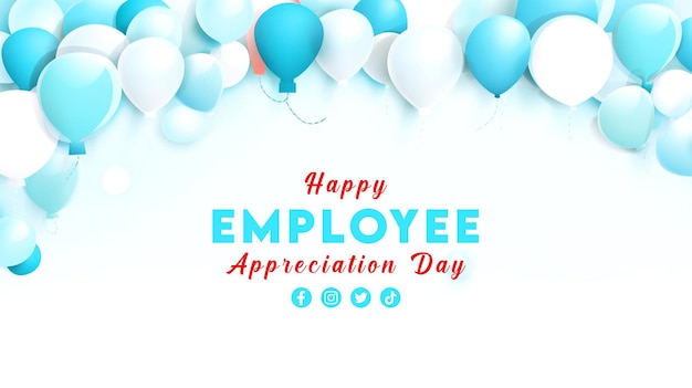 Happy Employee Appreciation Day Holiday concept Template for background banner card poster