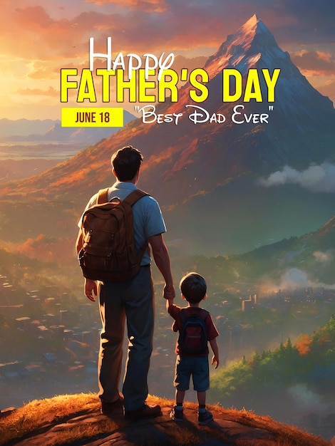 Happy Father Day Social Media Banner