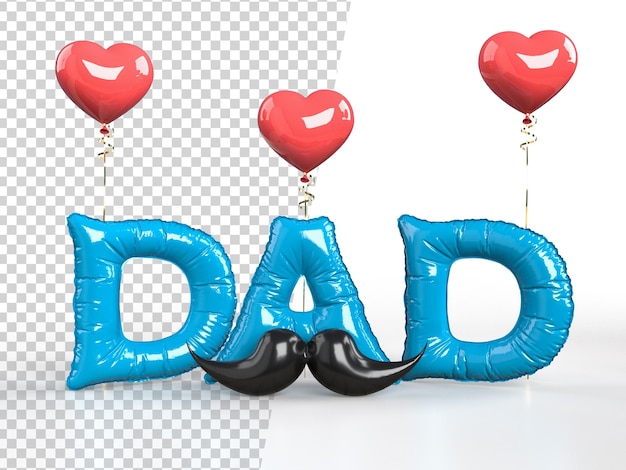 Happy Father's Day with decorate Concept in Father's Day celebration 3D renderingxAxAxAxAxAxA