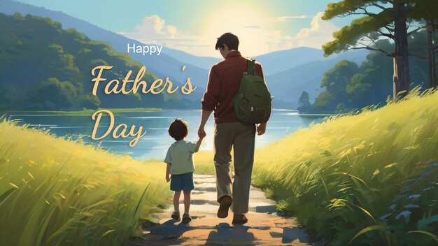 Happy Fathers Day Banner Design