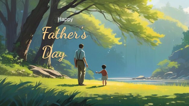 Happy Fathers Day Banner Design